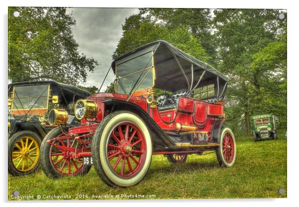 Stanley Steam Car Acrylic by Catchavista 
