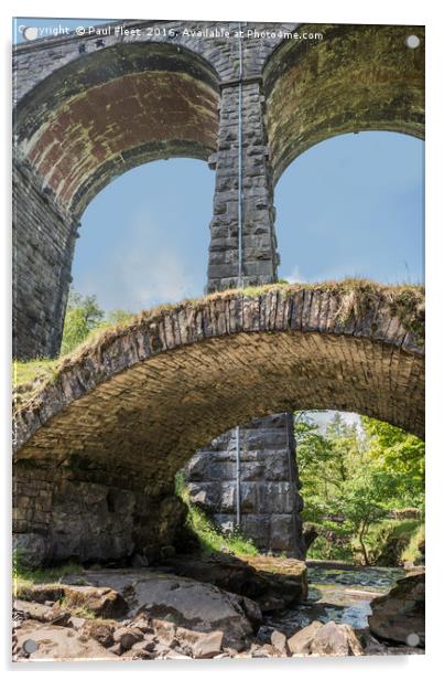 Yorkshire Dales Dent Head Viaduct Acrylic by Paul Fleet