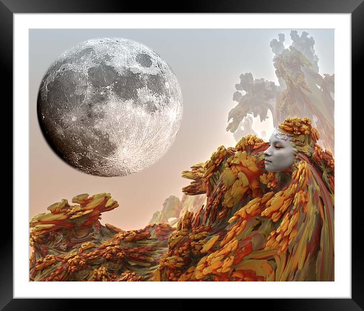 Moon Journey Framed Mounted Print by Matthew Lacey