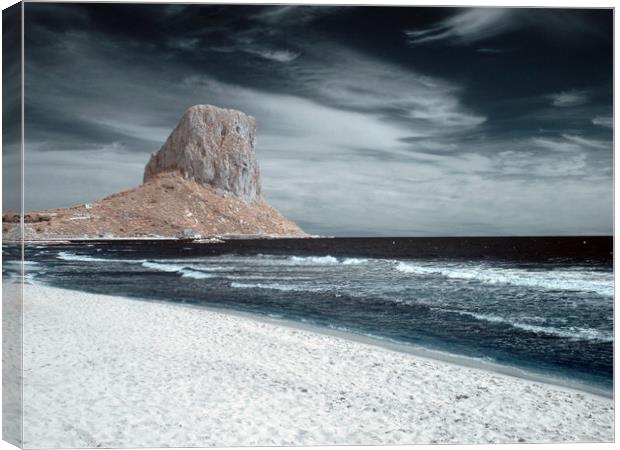 Calpe Rock Canvas Print by Dave Livsey