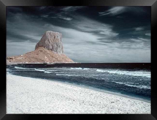 Calpe Rock Framed Print by Dave Livsey