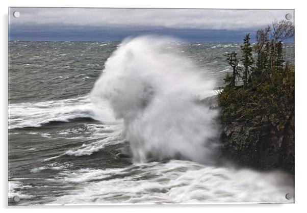 Lake Superior Acrylic by Michael Treloar