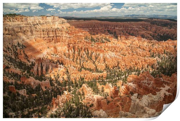 Bryce Canyon National Park, Utah, USA Print by Martin Williams