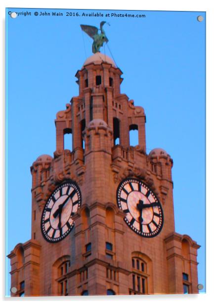 Liver Building Acrylic by John Wain