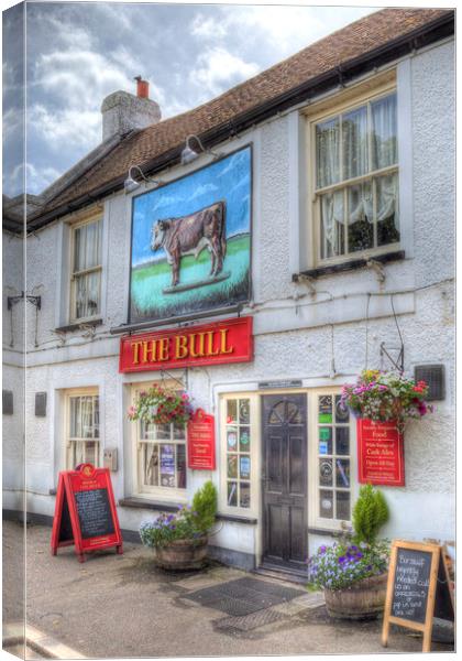 The Bull Pub Theydon Bois Canvas Print by David Pyatt