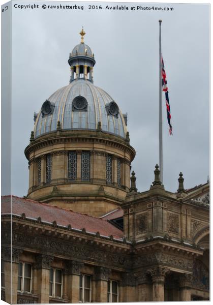 Dome Of The Birmingham Council House Canvas Print by rawshutterbug 