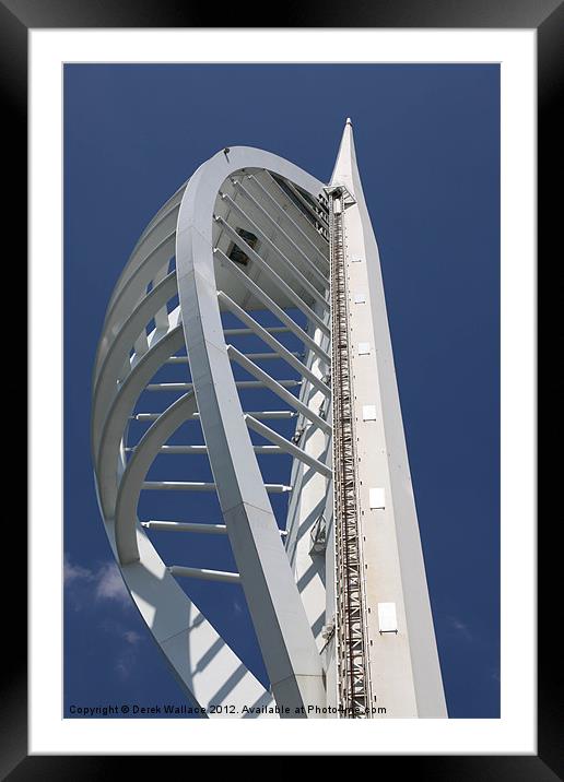 Spinaker Tower, Framed Mounted Print by Derek Wallace