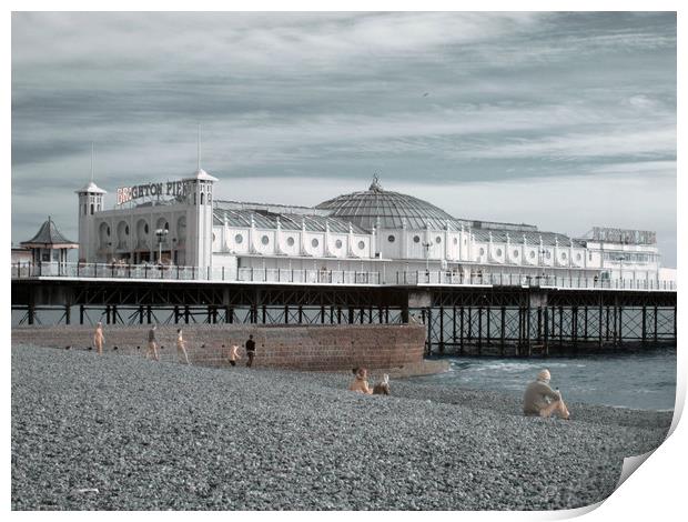 Brighton Pier Print by Dave Livsey