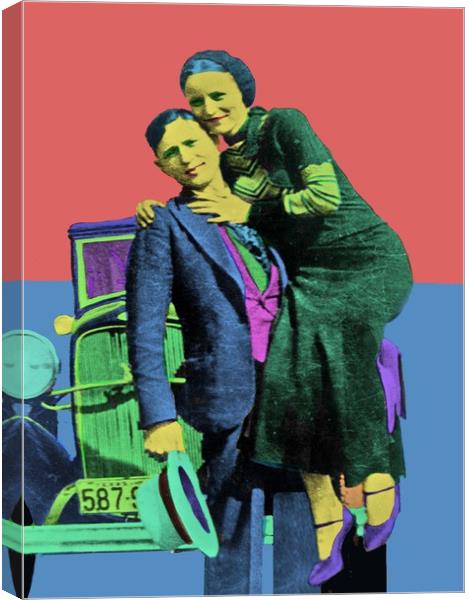 Bonnie and Clyde  Canvas Print by Matthew Lacey