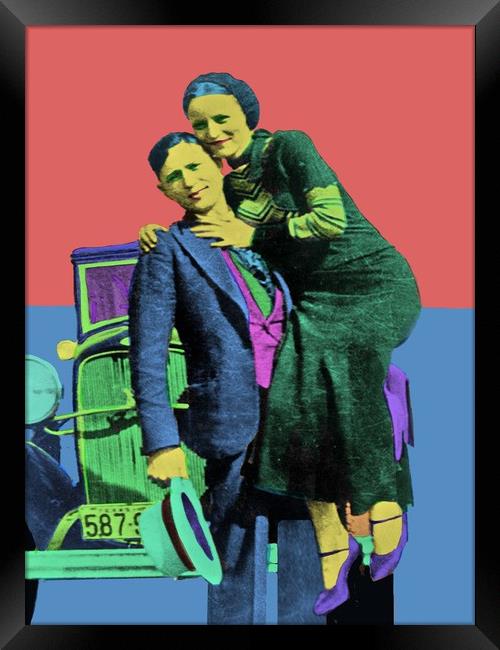 Bonnie and Clyde  Framed Print by Matthew Lacey