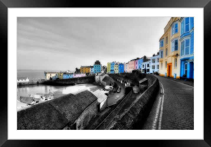 Tenby Framed Mounted Print by Mark Robson