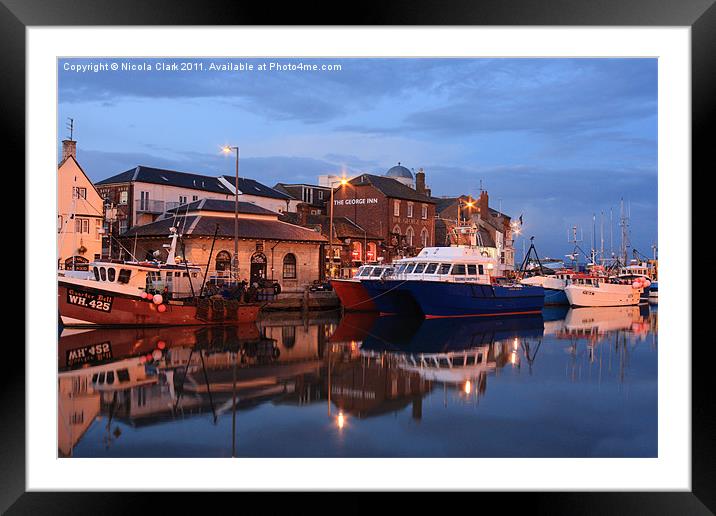 Weymouth  Harbour Dorset Framed Mounted Print by Nicola Clark