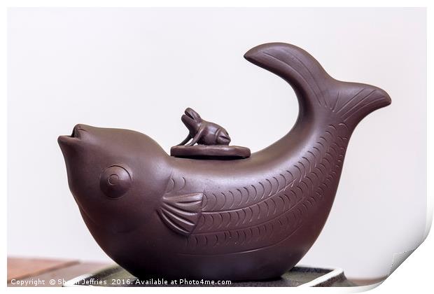 Teapot Clay Yixing Print by Shawn Jeffries