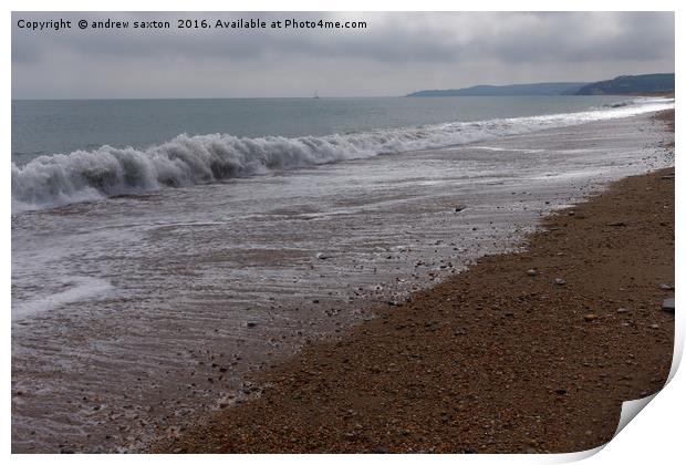 SLAPTON OVER Print by andrew saxton