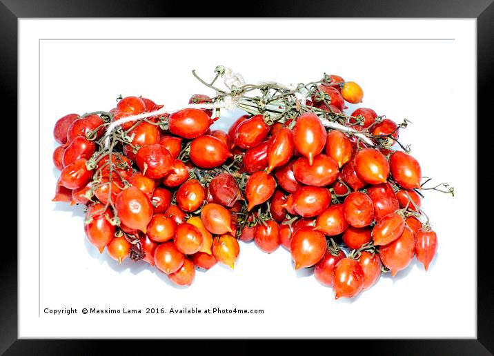 Tomatoes of Vesuvius Framed Mounted Print by Massimo Lama