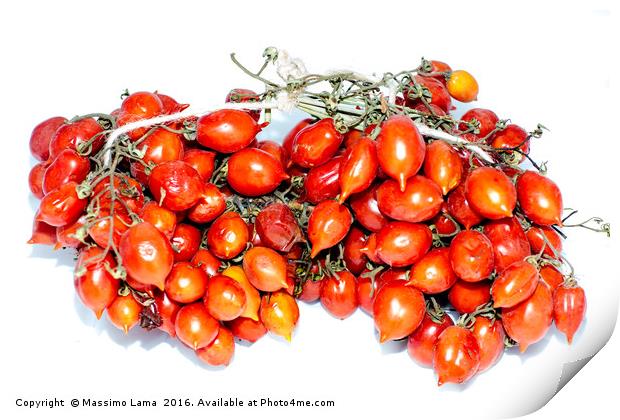 Tomatoes of Vesuvius Print by Massimo Lama
