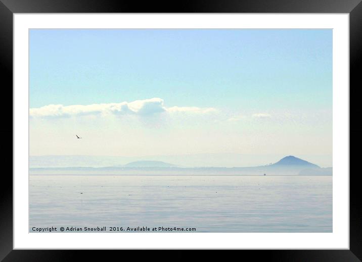 North Berwick Law Framed Mounted Print by Adrian Snowball