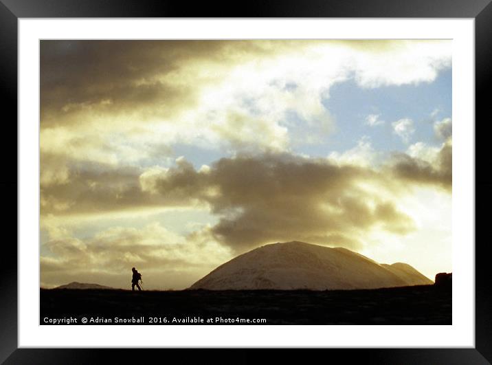 Walking home in the evening Framed Mounted Print by Adrian Snowball