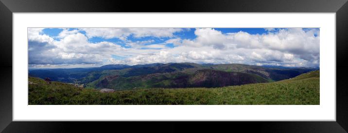 Lakeland Panorama Framed Mounted Print by eric carpenter