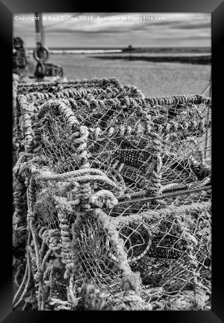 Lobster Pots Framed Print by Paul Cullen