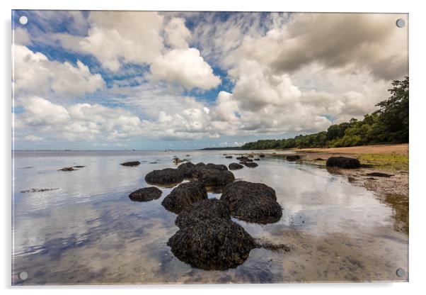Woodside Bay Rockscape Acrylic by Wight Landscapes