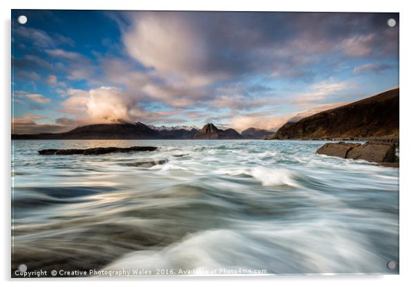 Elgol Seascape Acrylic by Creative Photography Wales