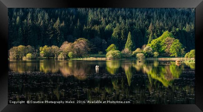 Talybont Reservoir Dawn Framed Print by Creative Photography Wales