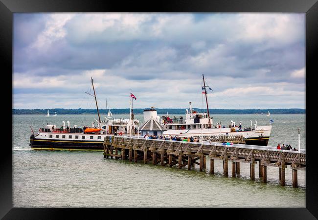 MV Balmoral At Yarmouth Pier Framed Print by Wight Landscapes