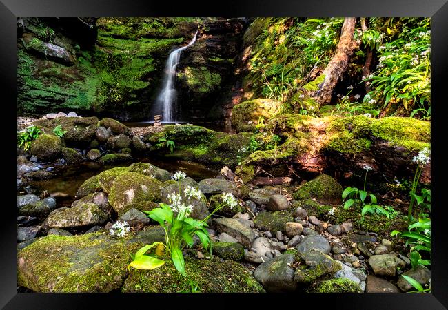 Waterfall Framed Print by Sam Smith