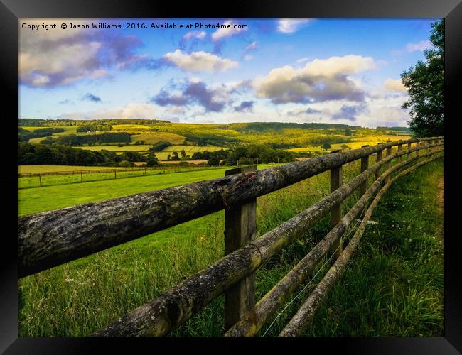 Evening Landscape Framed Print by Jason Williams