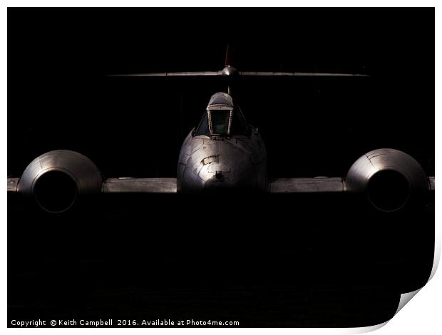RAF Gloster Meteor Print by Keith Campbell