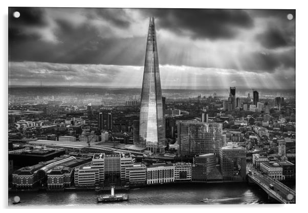  London from the Sky Garden Acrylic by Ian Hufton
