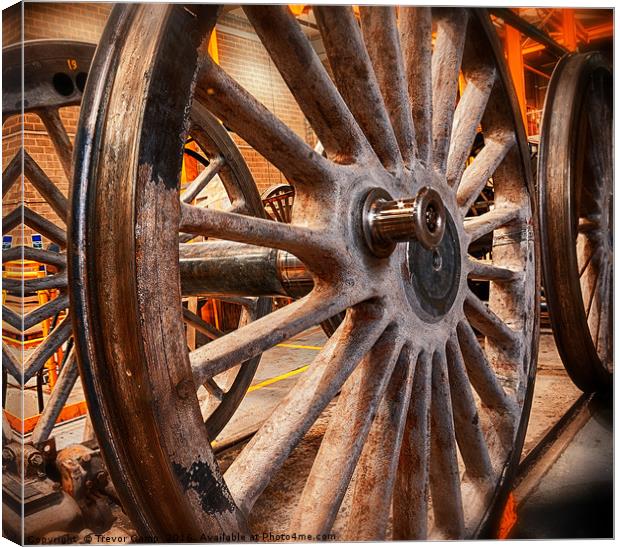 The Wheels Canvas Print by Trevor Camp
