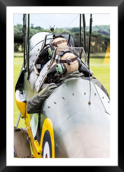 Tiger Moth take off Framed Mounted Print by Oxon Images