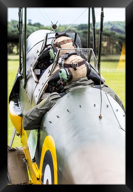 Tiger Moth take off Framed Print by Oxon Images