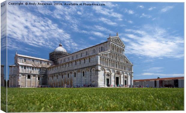 Duomo of Pisa - Cattedrale di Pisa Canvas Print by Andy Anderson