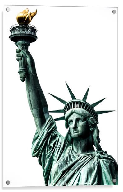 Statue of liberty Acrylic by Massimo Lama
