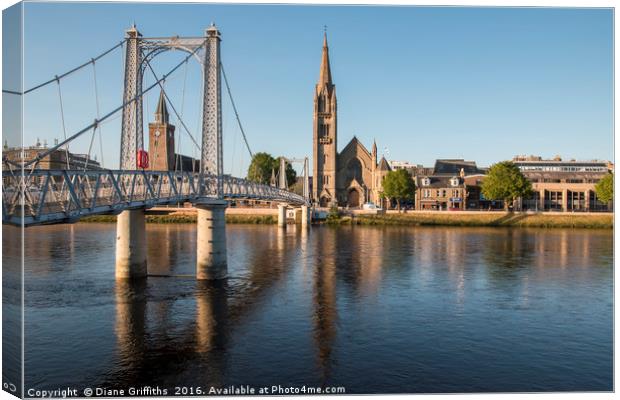 Inverness Canvas Print by Diane Griffiths