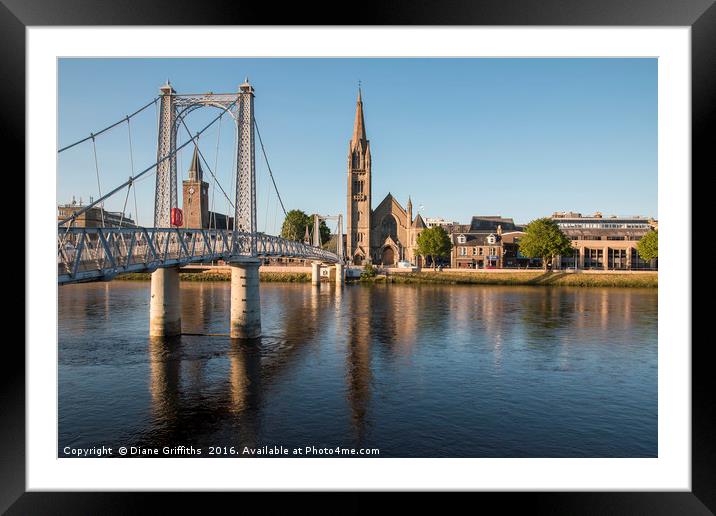 Inverness Framed Mounted Print by Diane Griffiths