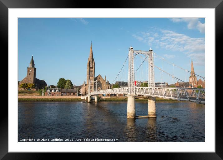 Inverness Framed Mounted Print by Diane Griffiths