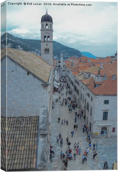 "A Timeless Tapestry: Dubrovnik's Rebirth" Canvas Print by Rob Lucas