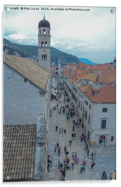 "A Timeless Tapestry: Dubrovnik's Rebirth" Acrylic by Rob Lucas