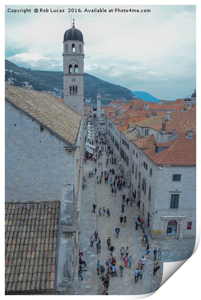 "A Timeless Tapestry: Dubrovnik's Rebirth" Print by Rob Lucas