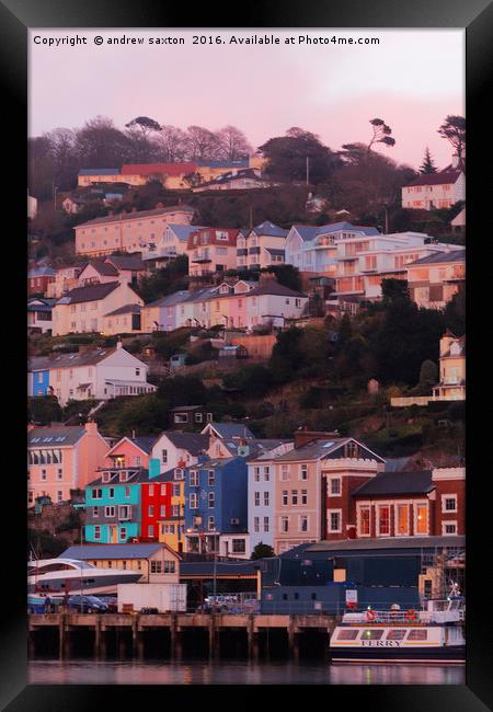 KINGSWEAR. Framed Print by andrew saxton