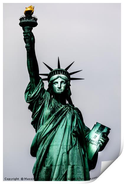 Statue of liberty Print by Massimo Lama