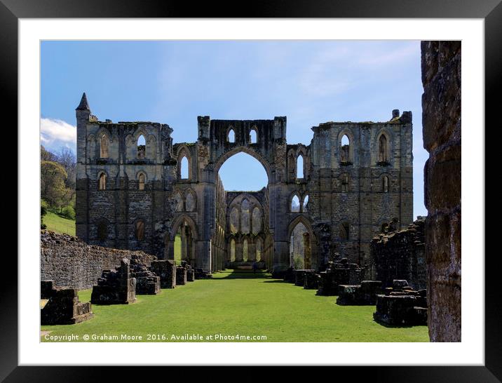 Rievaulx Abbey Framed Mounted Print by Graham Moore