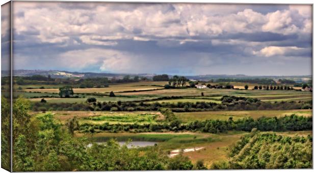"STORM CLOUDS GATHER OVER RAINTON MEADOWS" Canvas Print by ROS RIDLEY