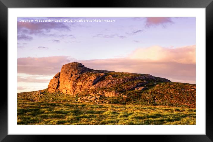 Golden Haytor Framed Mounted Print by Sebastien Coell