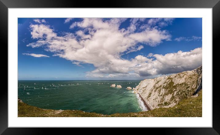 Round The Island 2016 Panorama Framed Mounted Print by Wight Landscapes