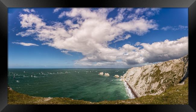 Round The Island 2016 Panorama Framed Print by Wight Landscapes